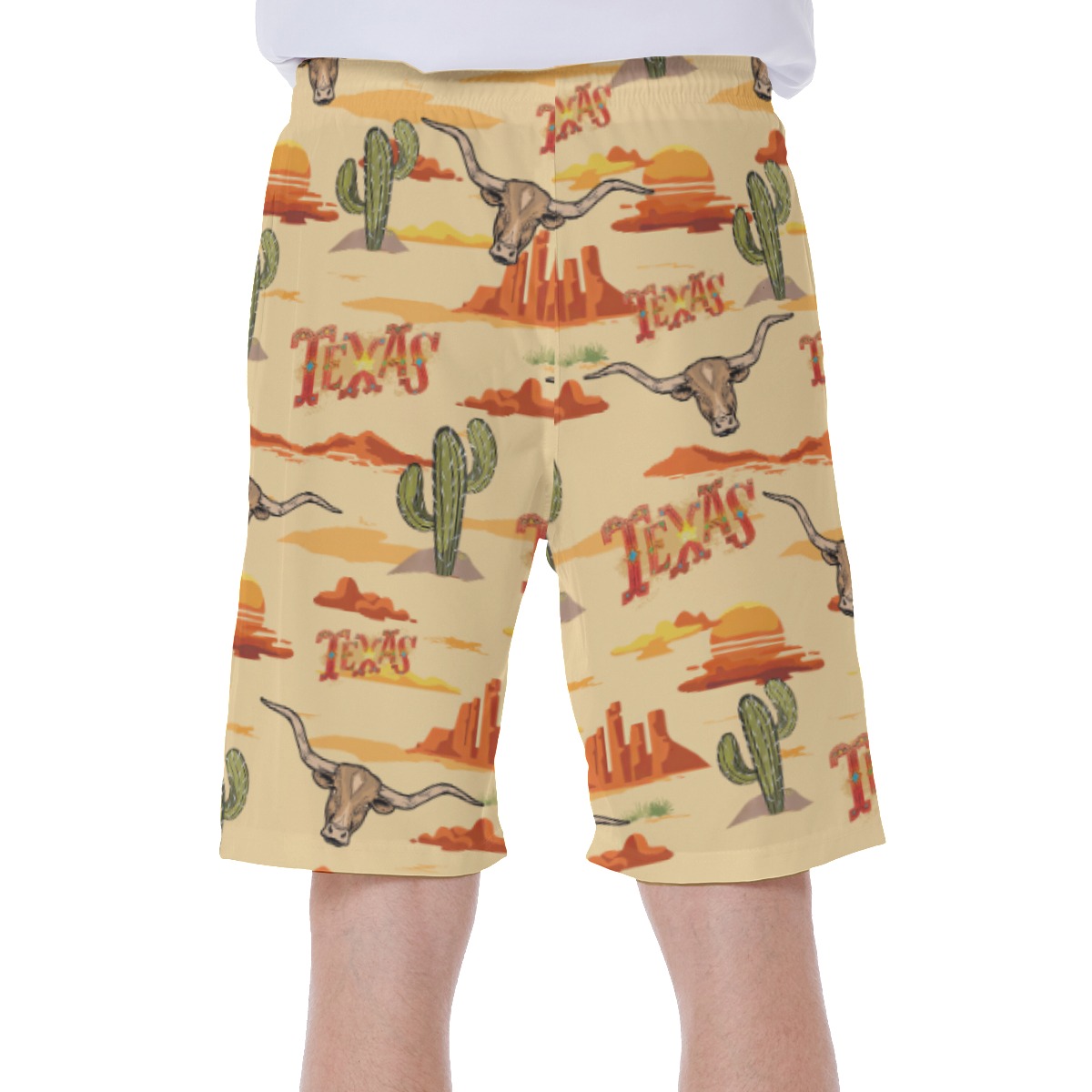 Texas Summer Swim Trunks For Men