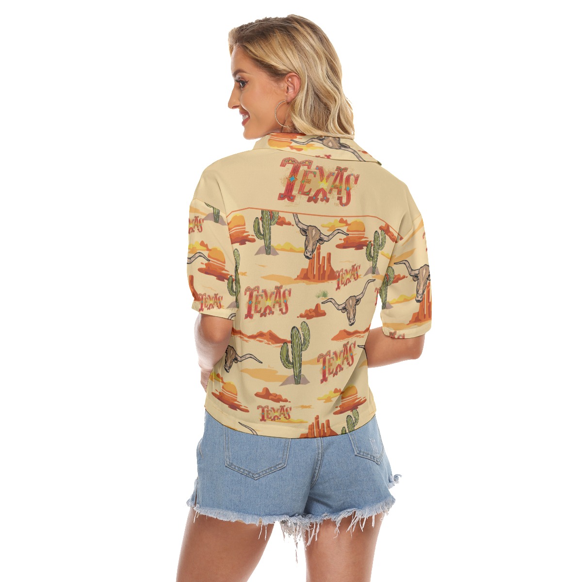Texas Hawaiian Crop Top For Women