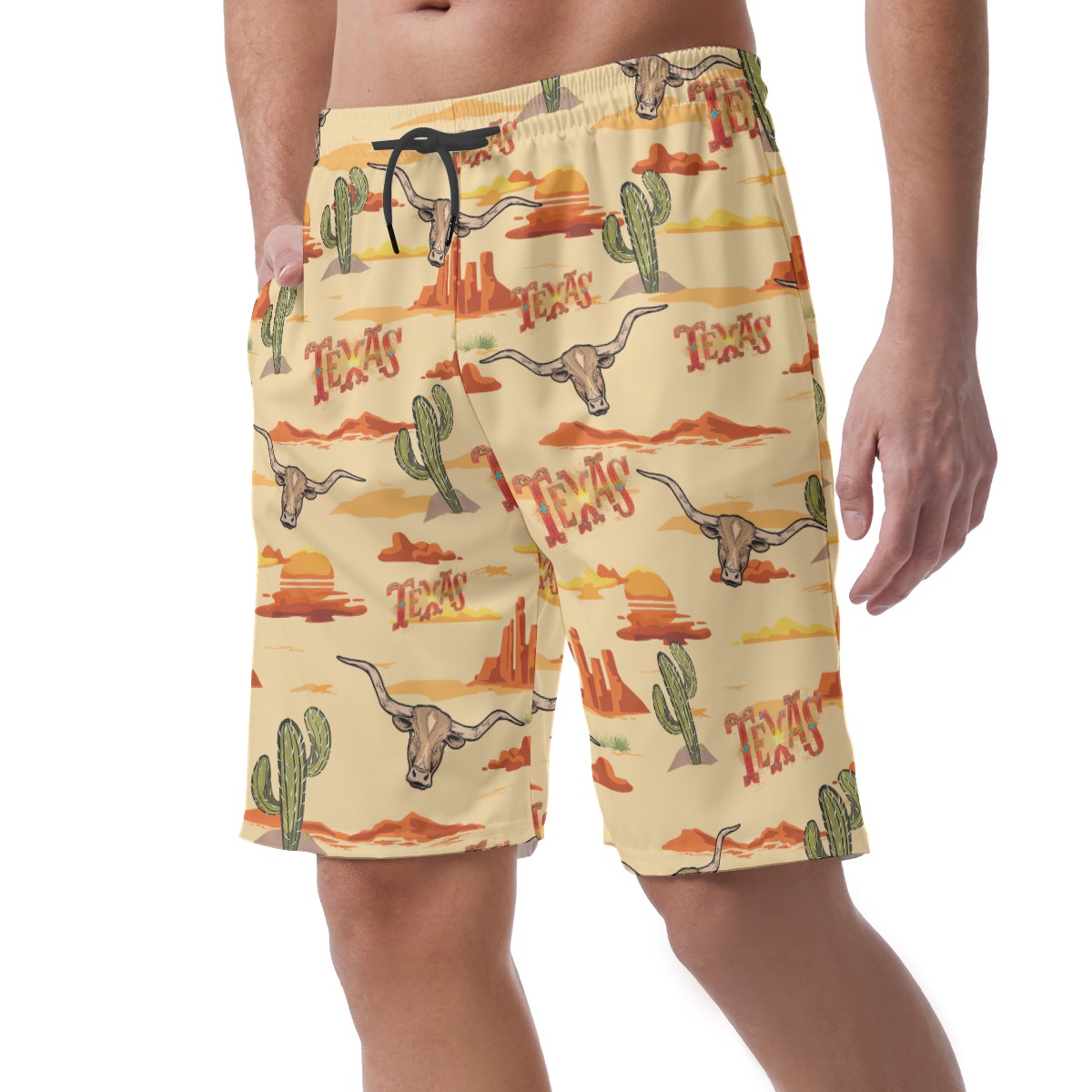 Cool Texas Hawaiian Board Shorts For Men