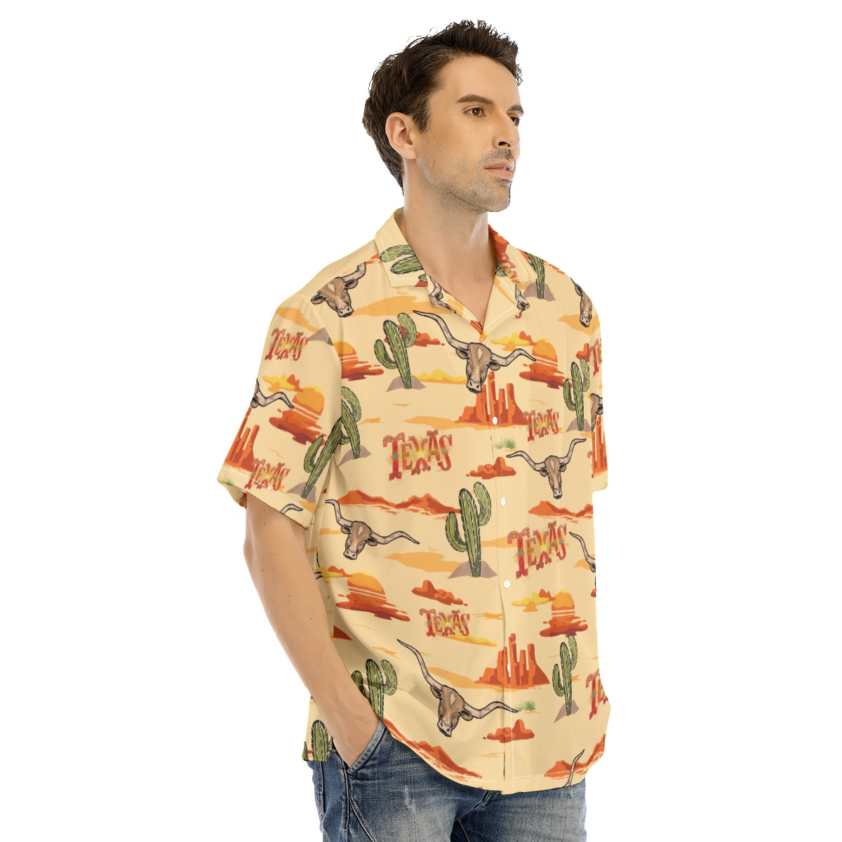 Texas Hawaiian Shirt For Men