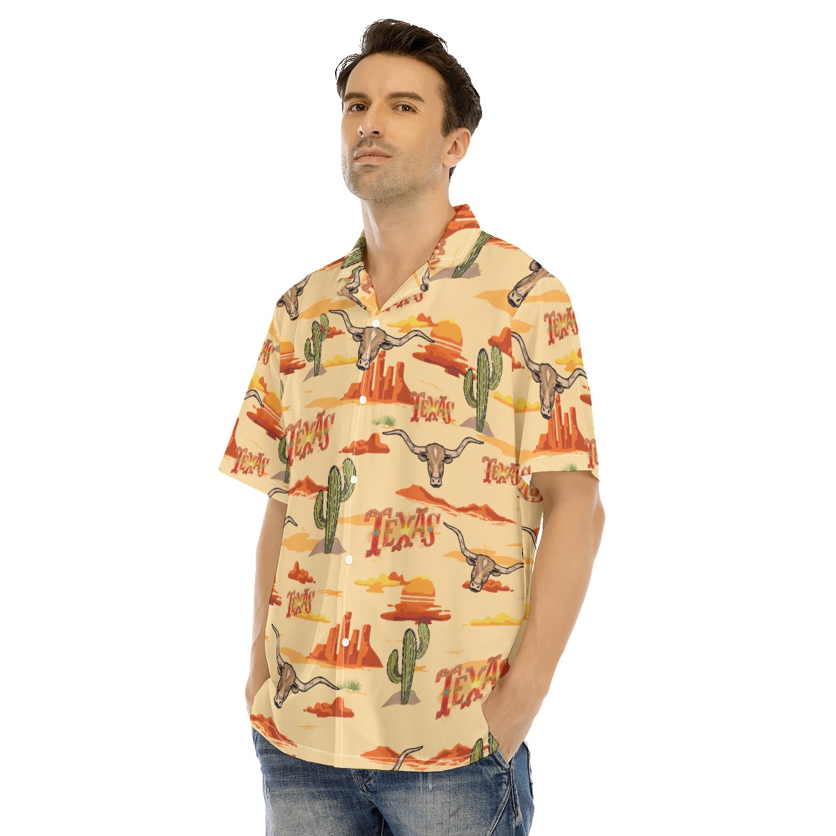 Texas Hawaiian Shirt For Men