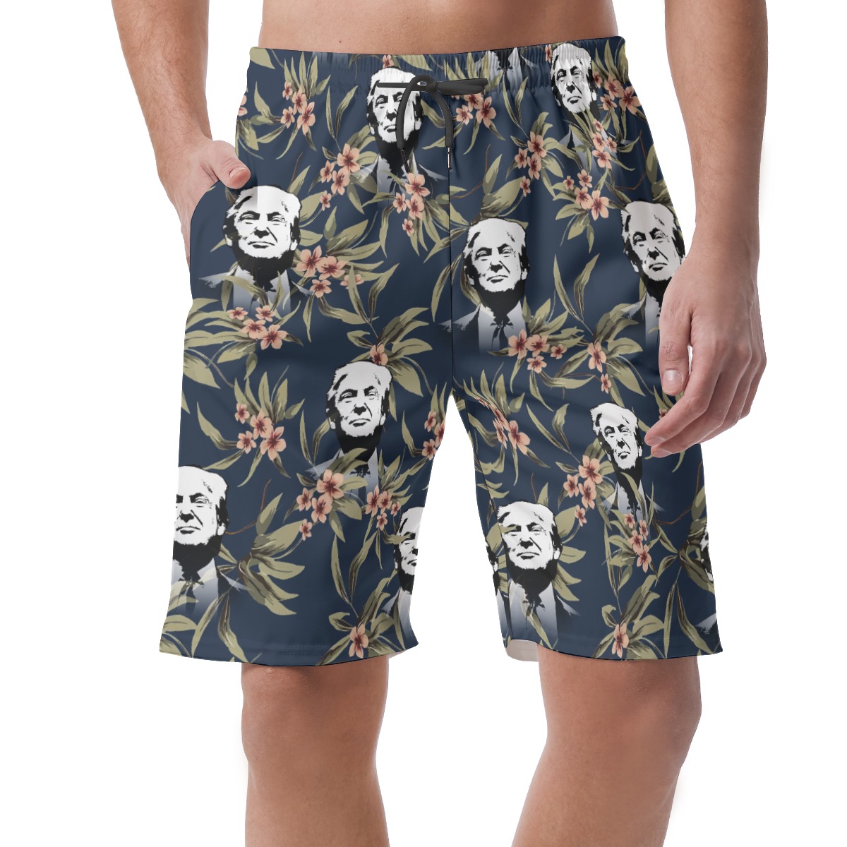 Donald Trump Hawaiian Board Shorts For Men - variant image 1