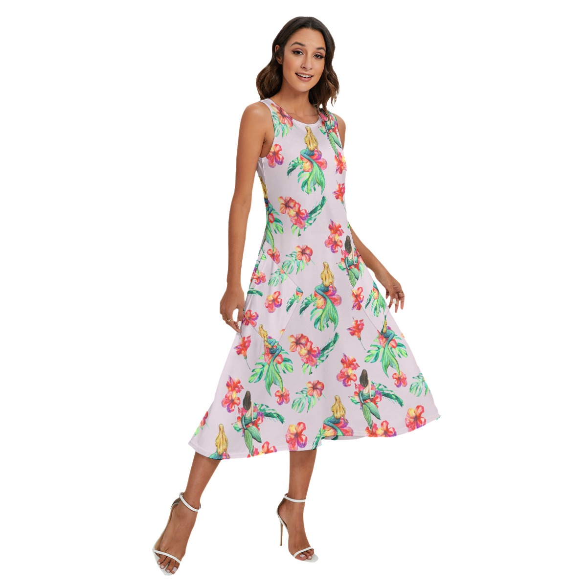Mermaid Hawaiian Dress With Pockets For Vacation - variant image 1