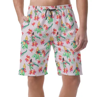 Mermaid Hawaiian Beach Shorts For Men