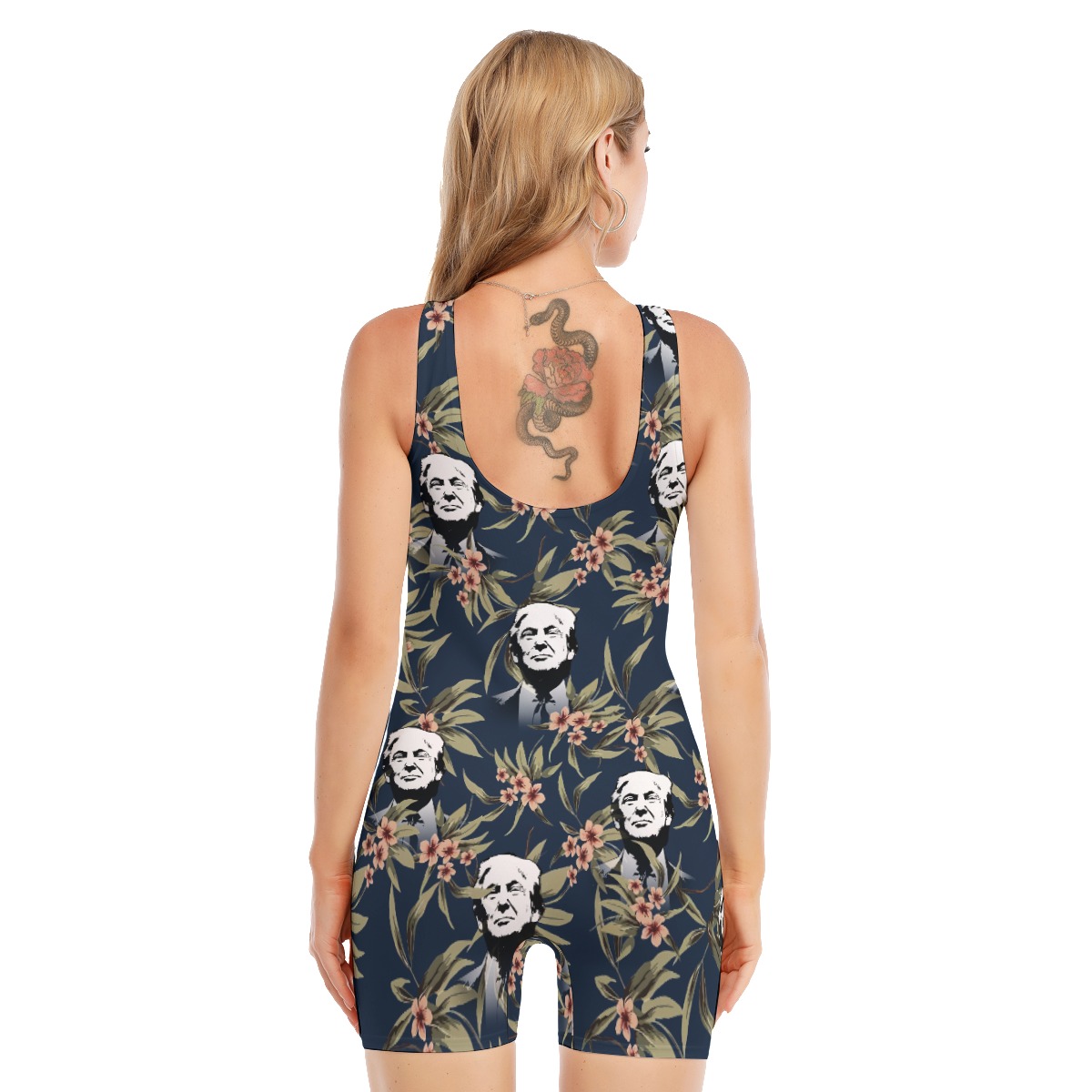 Donald Trump Hawaiian One Piece Swimsuit For Women