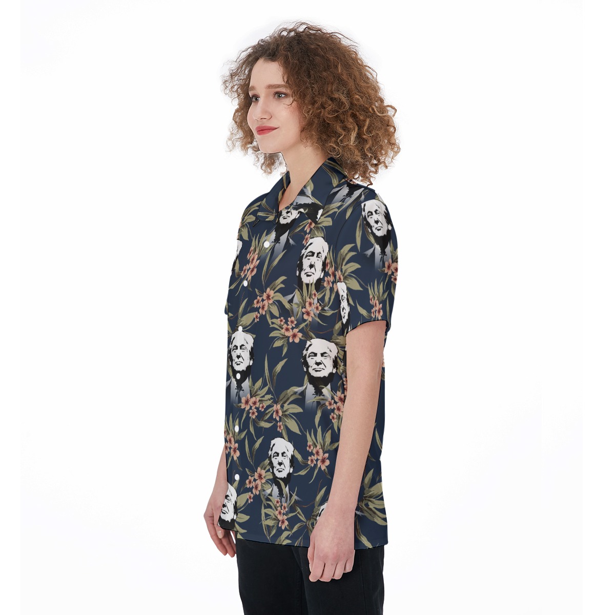 Donald Trump Aloha Shirt For Women