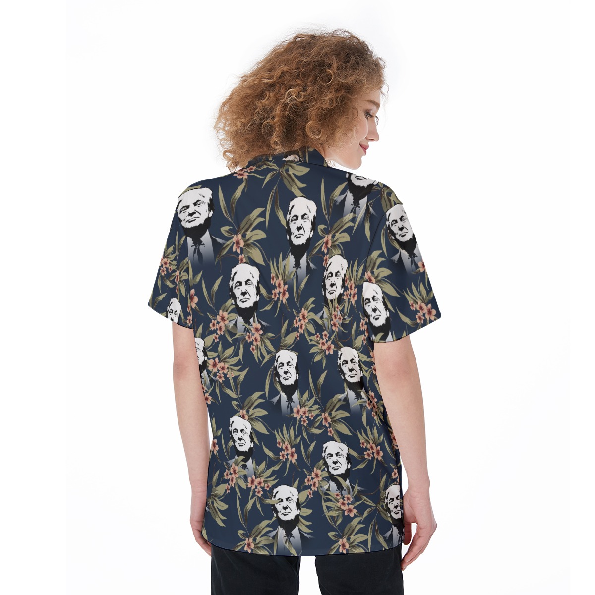 Donald Trump Aloha Shirt For Women