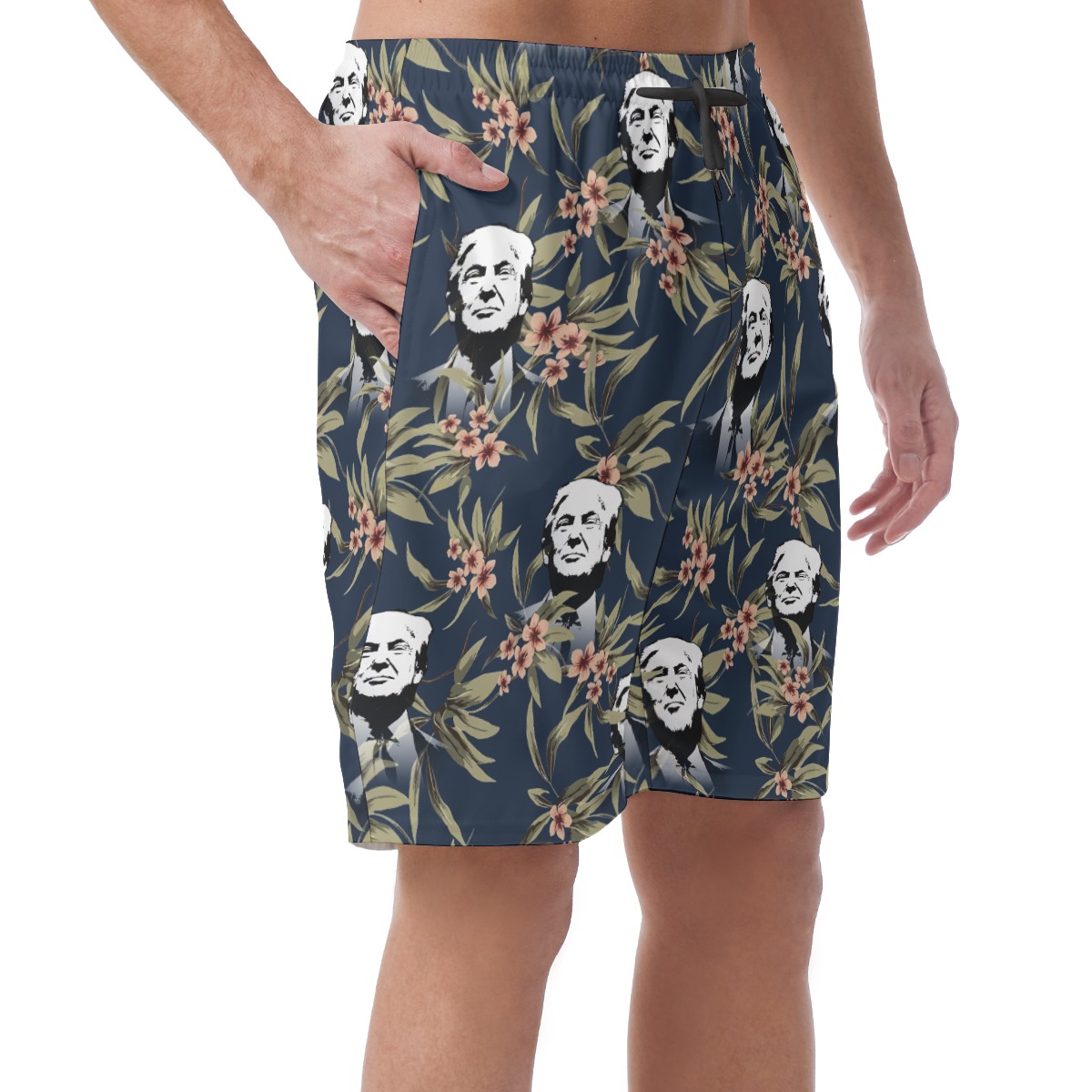 Donald Trump Hawaiian Board Shorts For Men