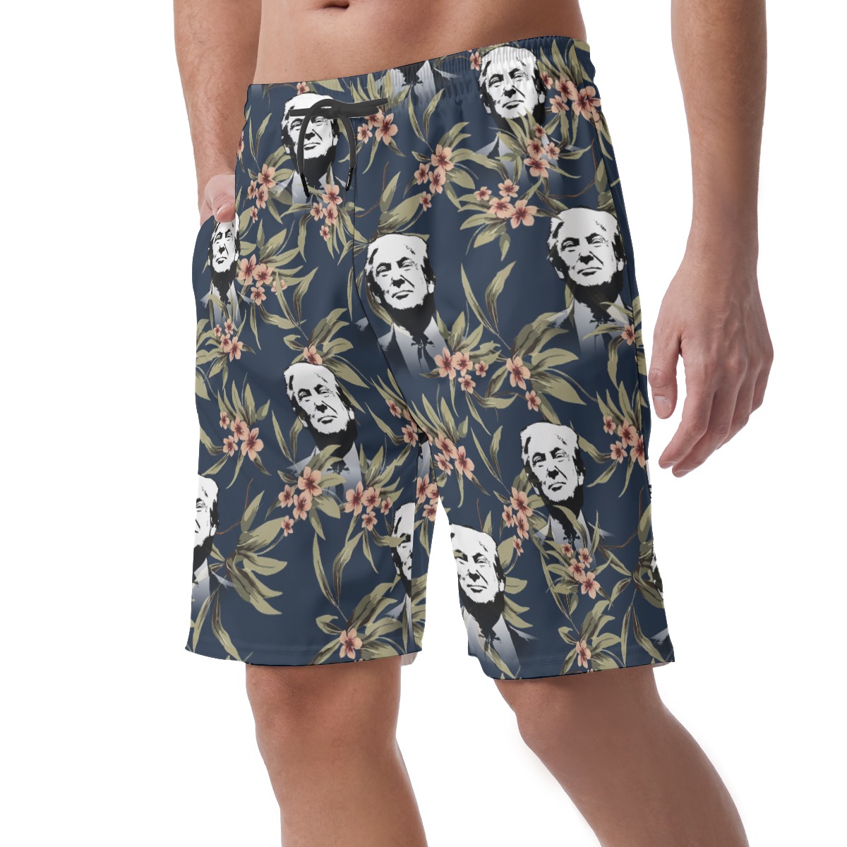 Donald Trump Hawaiian Board Shorts For Men