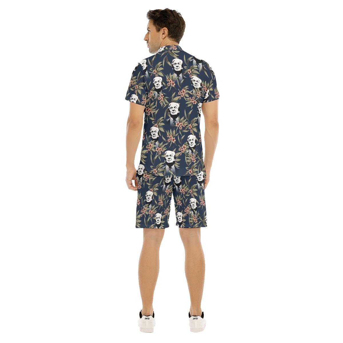 Donald Trump Tropical Hawaiian Shirt Set For Men