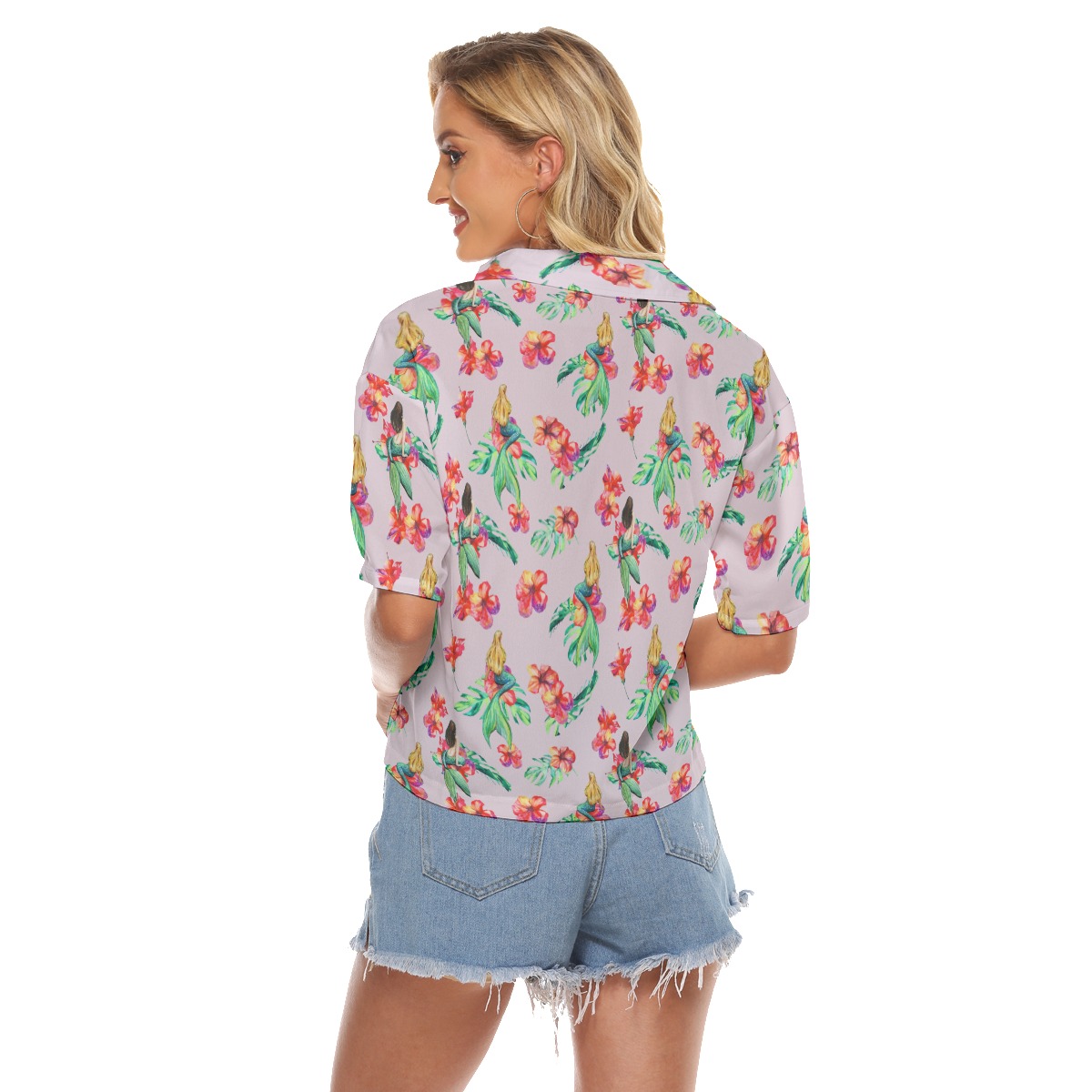 Mermaid Hawaiian Crop Top For Women