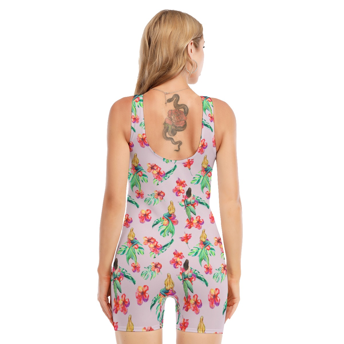Floral Mermaid Women's Hawaiian Swimsuit