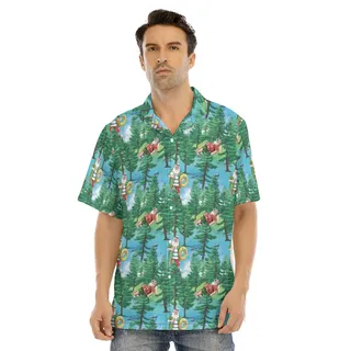 Santa Hawaiian Christmas Shirt For Men