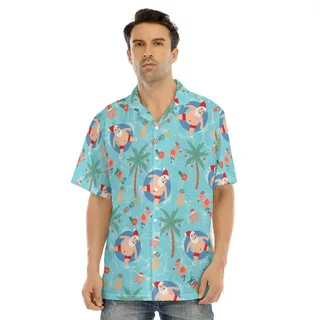 Santa Christmas Hawaiian Shirt For Men