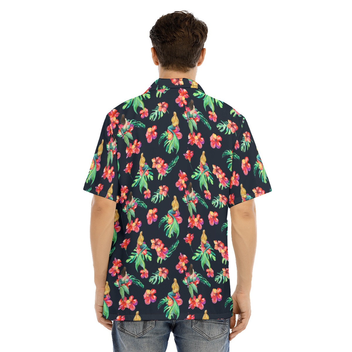Mermaid Floral Hawaiian Shirt