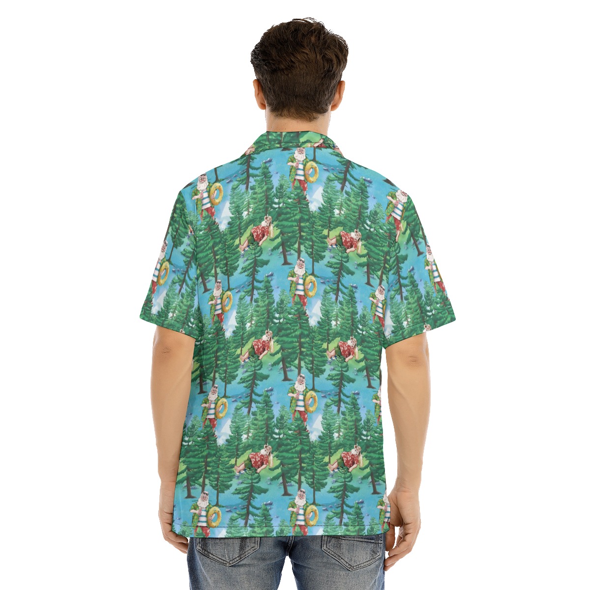Santa Hawaiian Christmas Shirt For Men