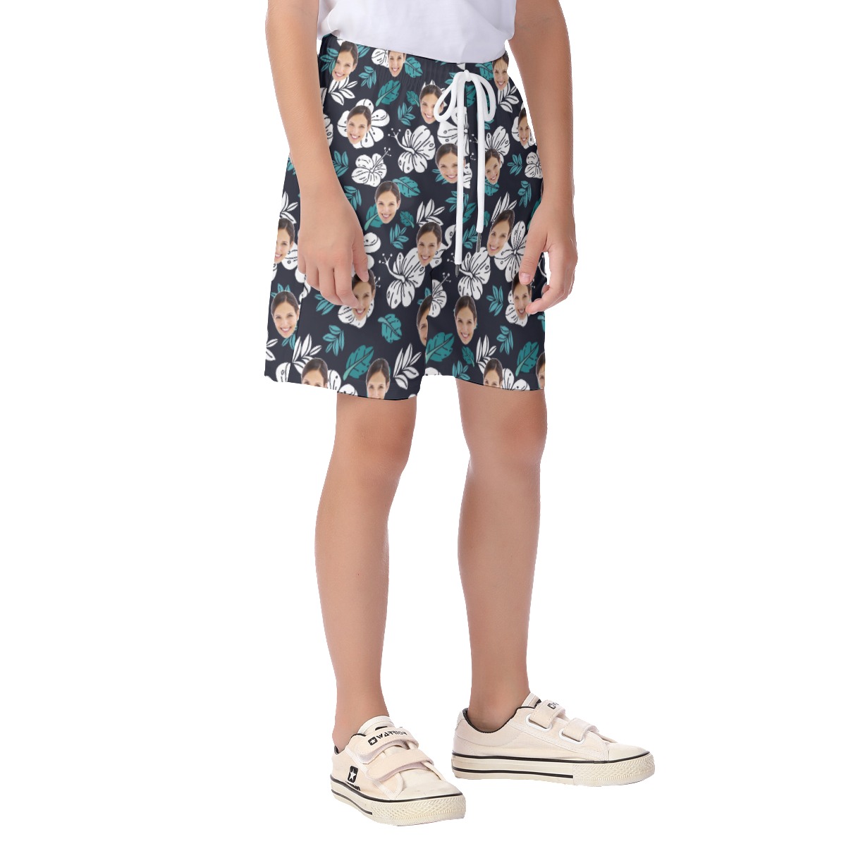 Cute Custom Face Summer Shorts For Kids