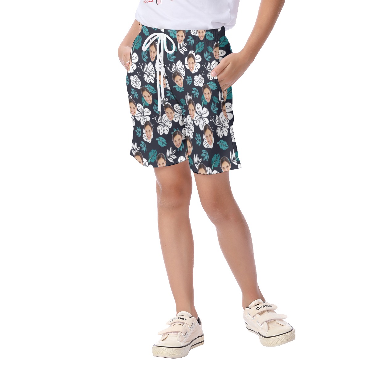 Cute Custom Face Summer Shorts For Kids