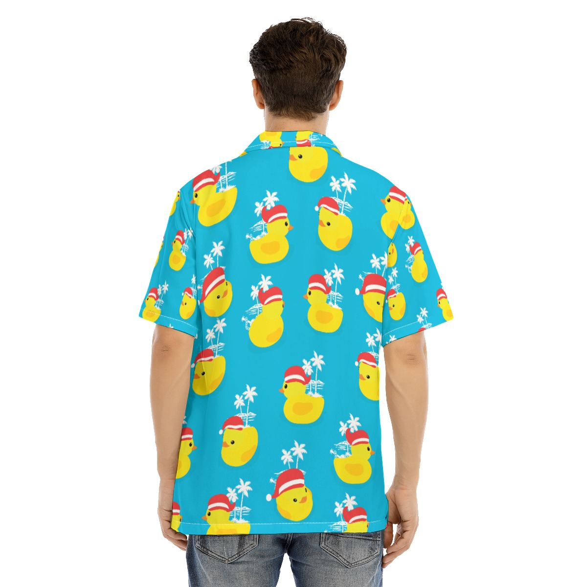Men’s Rubber Christmas Hawaiian Shirt