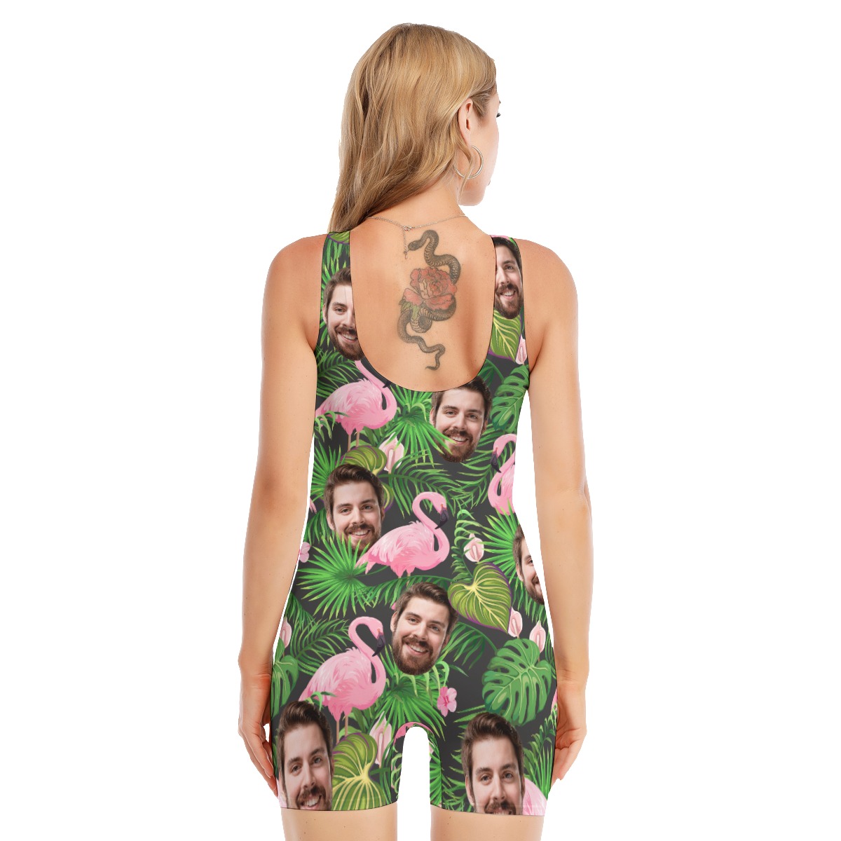 Custom Face Hawaiian Swimsuit For Women