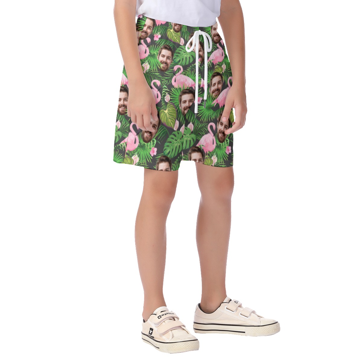 Custom Face Hawaiian Shorts For Kids
