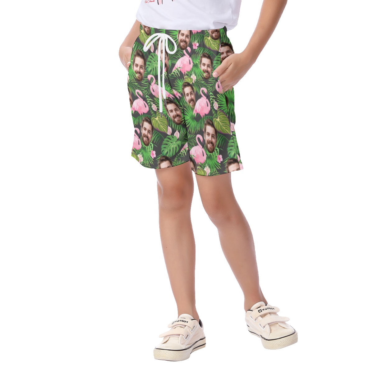 Custom Face Hawaiian Shorts For Kids