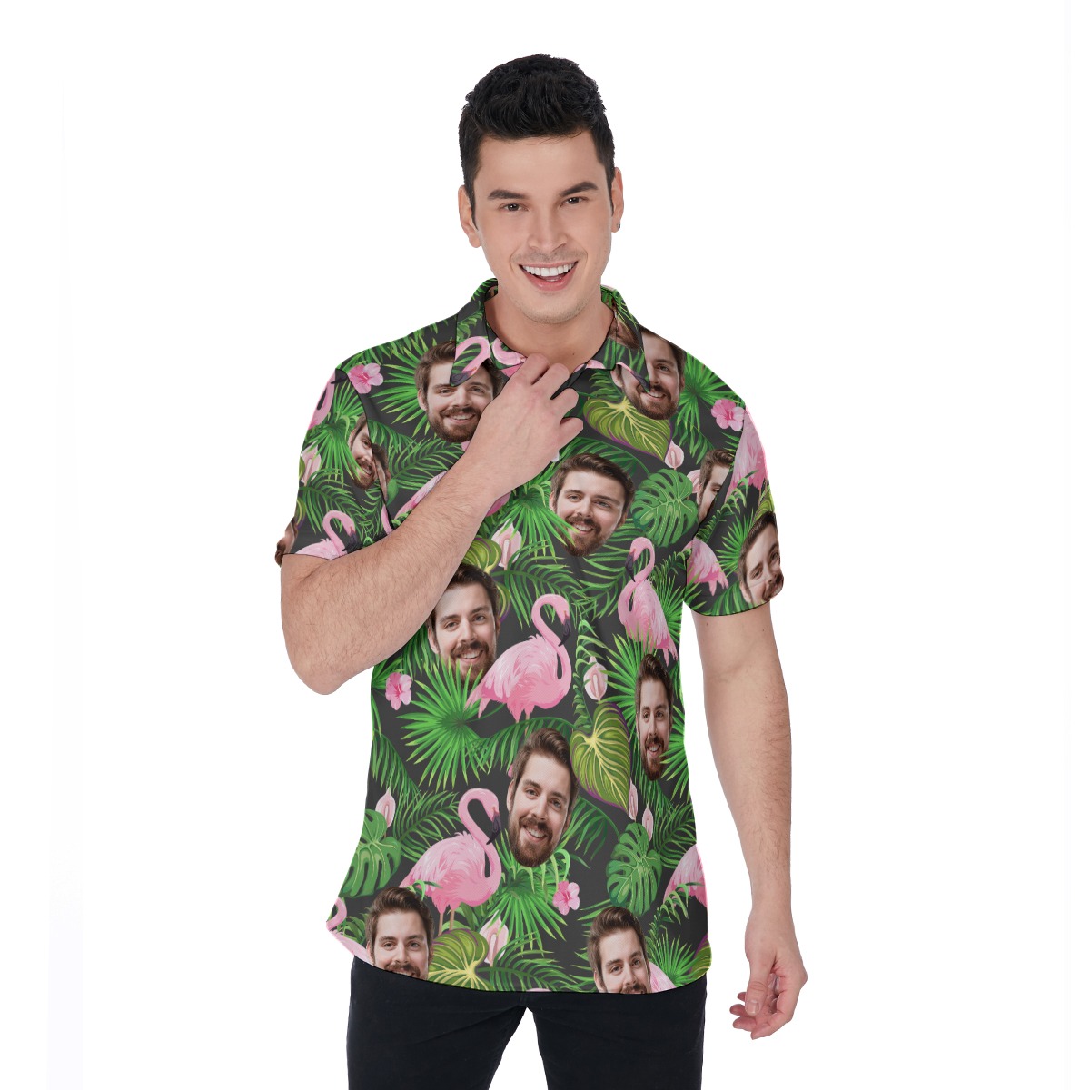 Cool Custom Hawaiian Polo Shirt For Men - variant image 1
