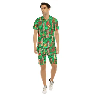 Penis Christmas Shirt And Shorts Hawaiian Outfit For Men