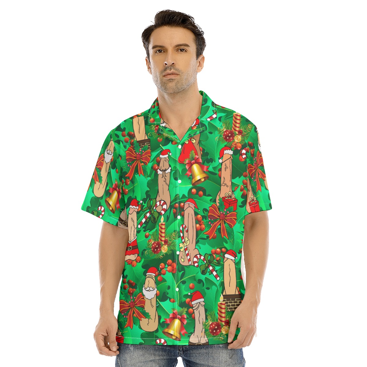 Funny Penis Christmas Hawaiian Shirt - variant image 1