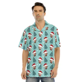Custom Face Christmas Hawaiian Shirt