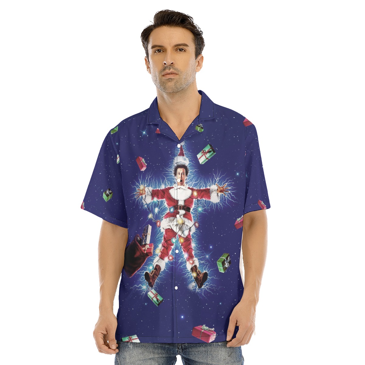 Clark Griswold National Lampoon’s Christmas Vacation Button Up Hawaiian Shirt - variant image 1