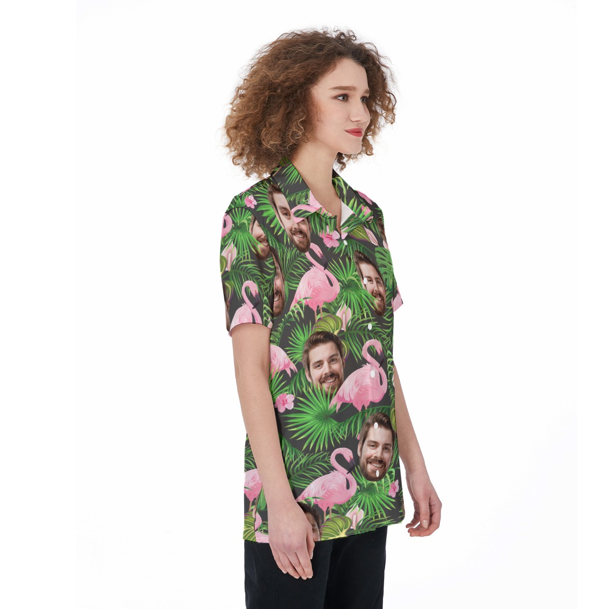 Pink Flamingo Custom Hawaiian Shirt For Women