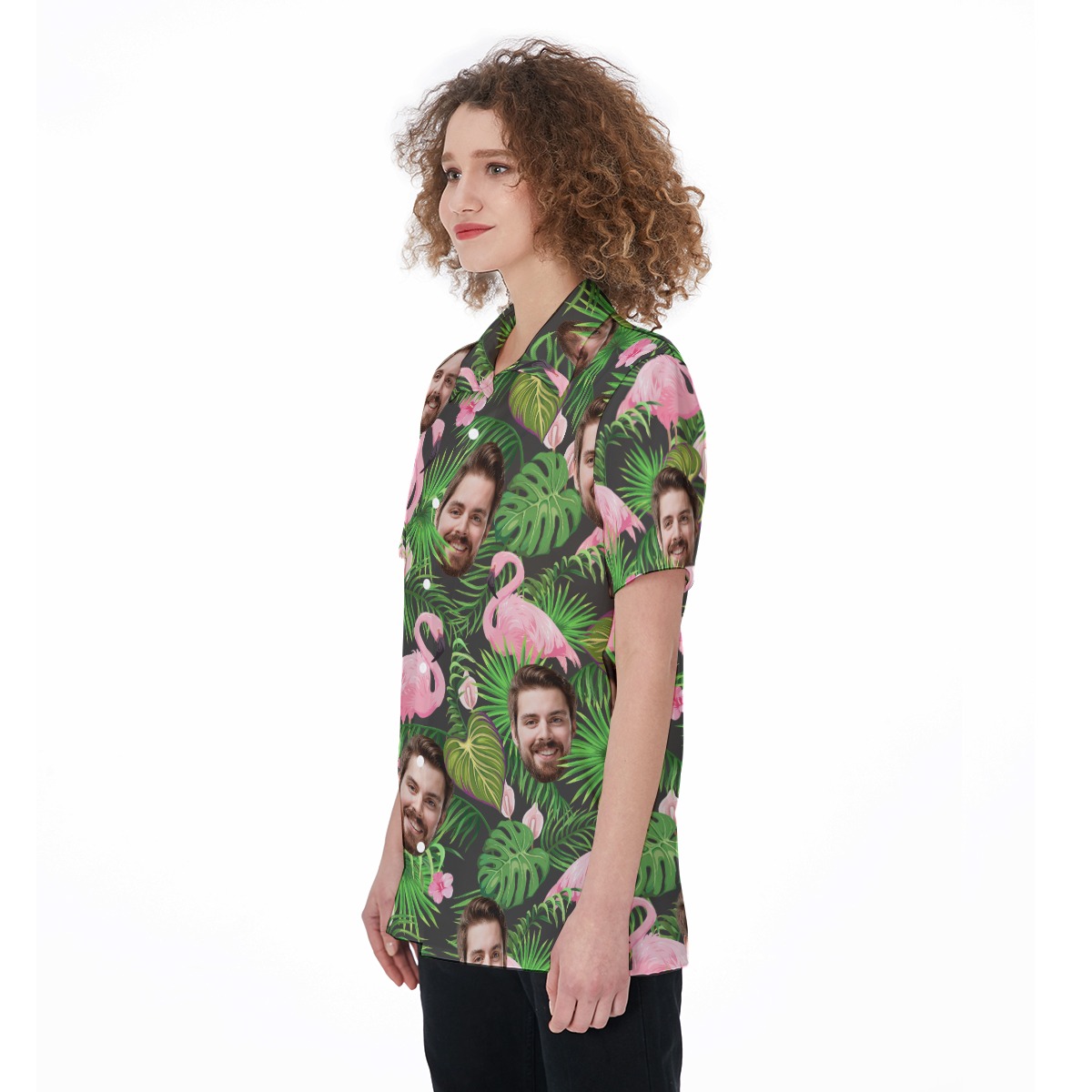 Pink Flamingo Custom Hawaiian Shirt For Women