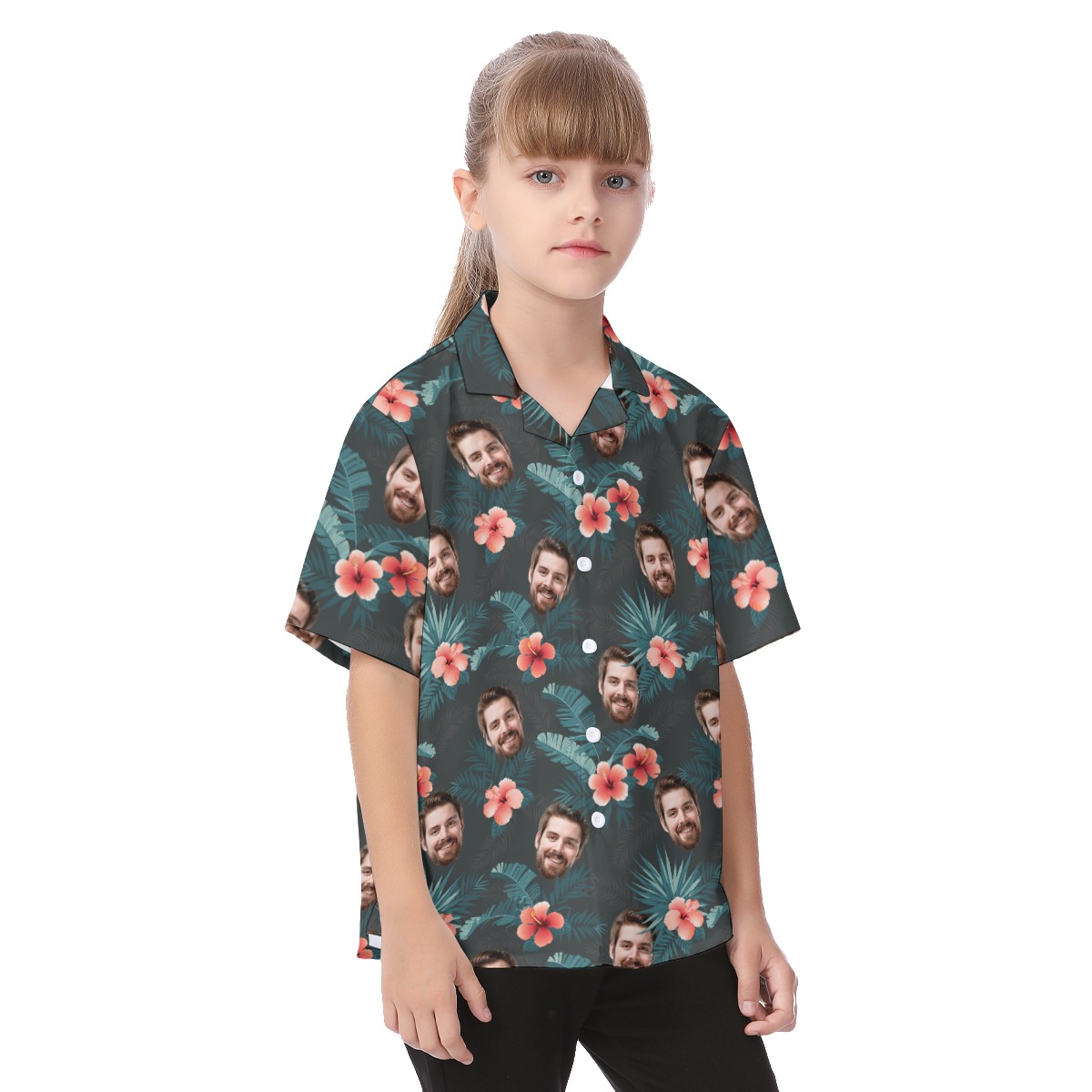 Custom Hawaiian Shirt With Face For Kids