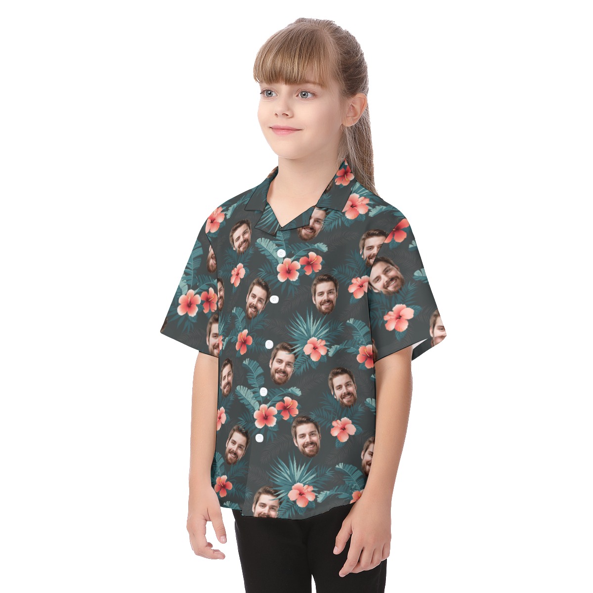 Custom Hawaiian Shirt With Face For Kids