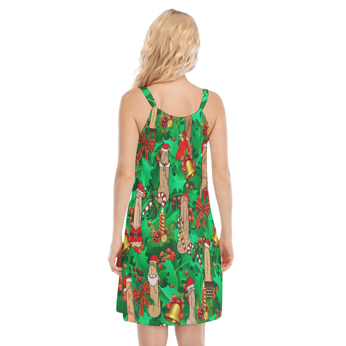 Penis Christmas Hawaiian Cami Dress For Women