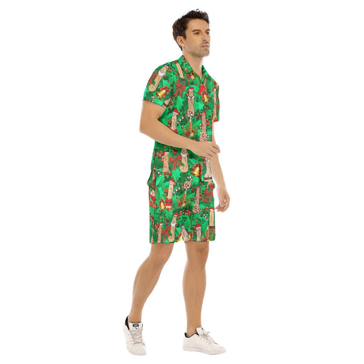 Penis Christmas Shirt And Shorts Hawaiian Outfit For Men