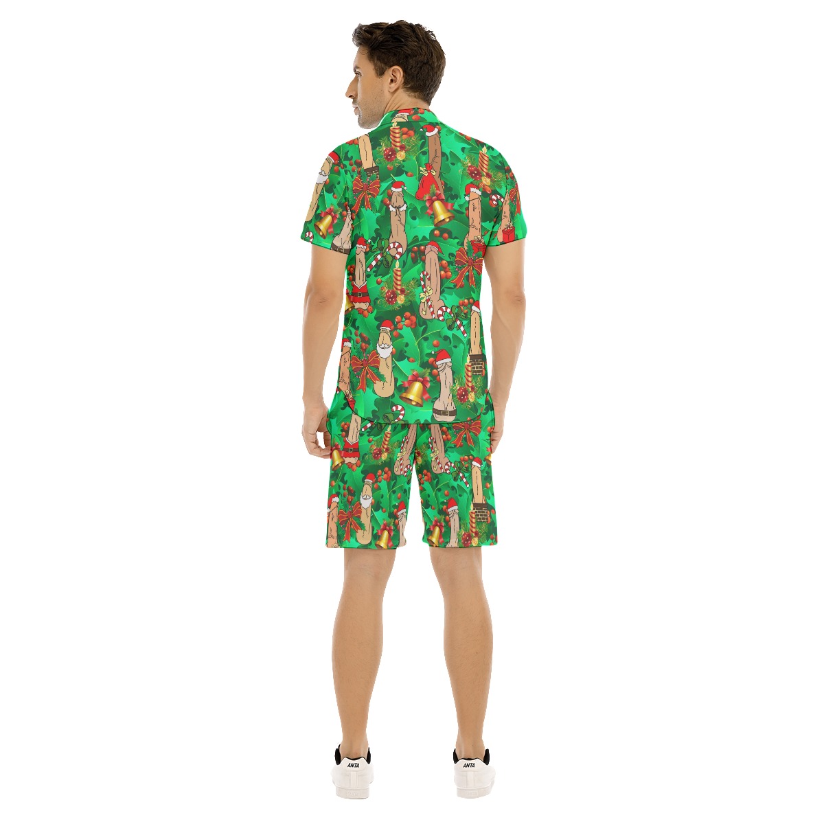 Penis Christmas Shirt And Shorts Hawaiian Outfit For Men