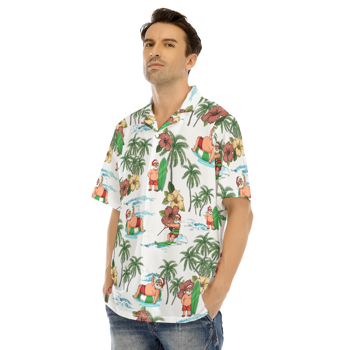 Summer Santa Claus Hawaiian Shirt
