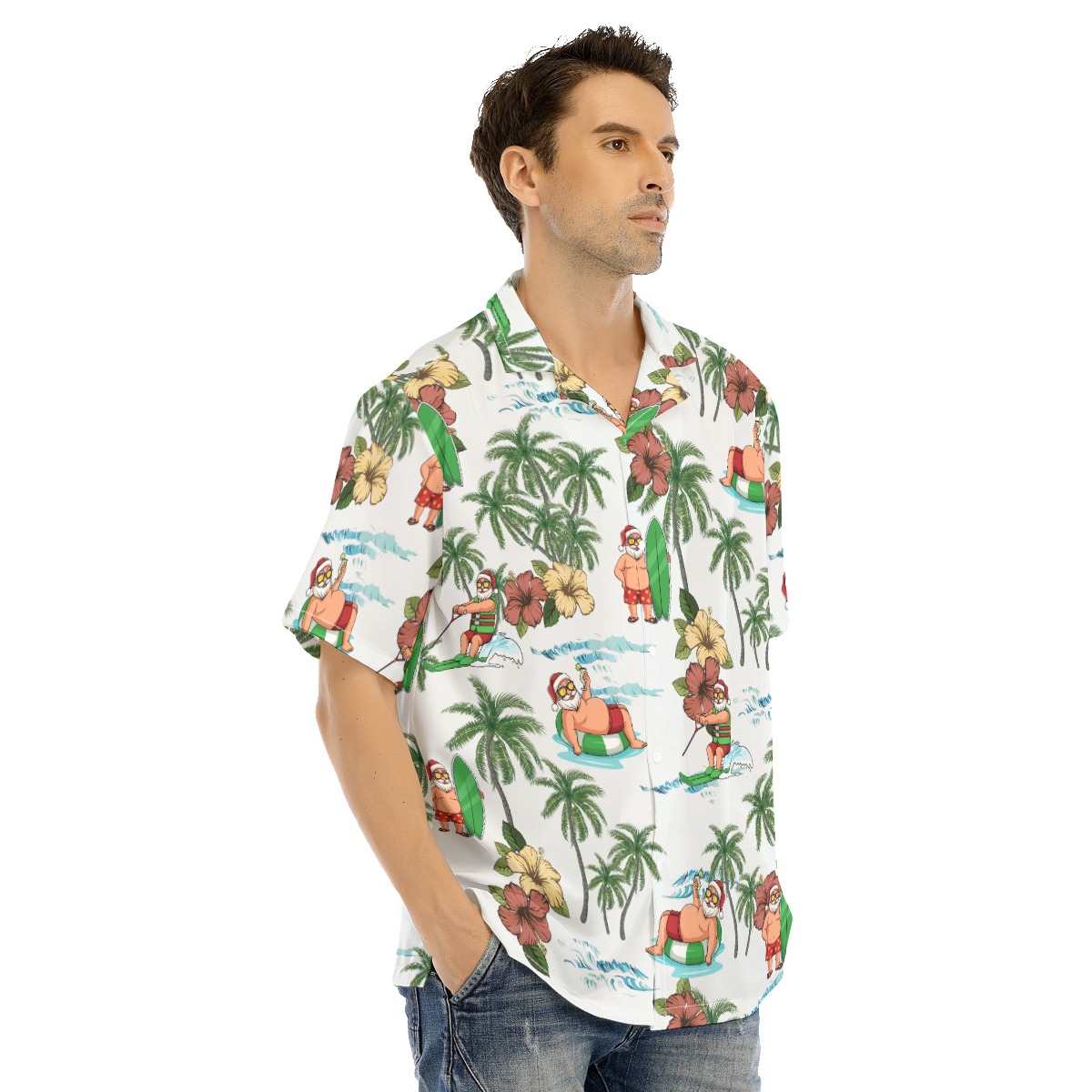 Summer Santa Claus Hawaiian Shirt