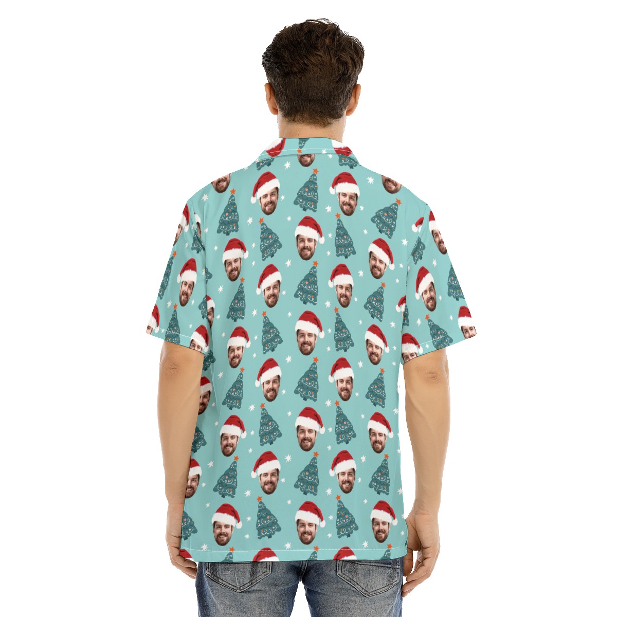 Custom Face Christmas Hawaiian Shirt
