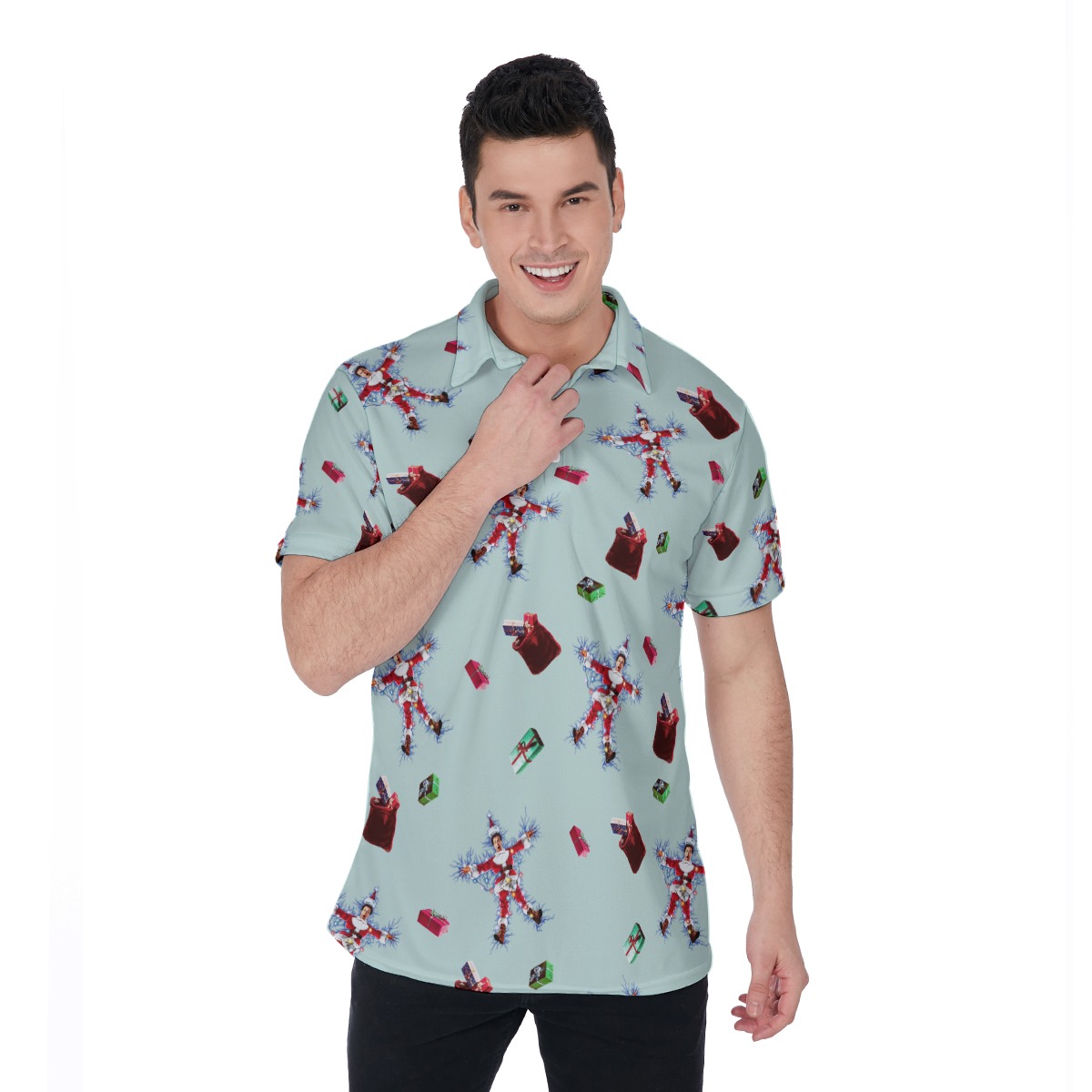National Lampoon's Christmas Vacation Hawaiian Polo Shirt - variant image 1