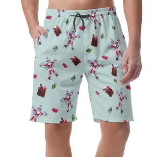 National Lampoon's Christmas Vacation Clark Hawaiian Board Shorts For Men