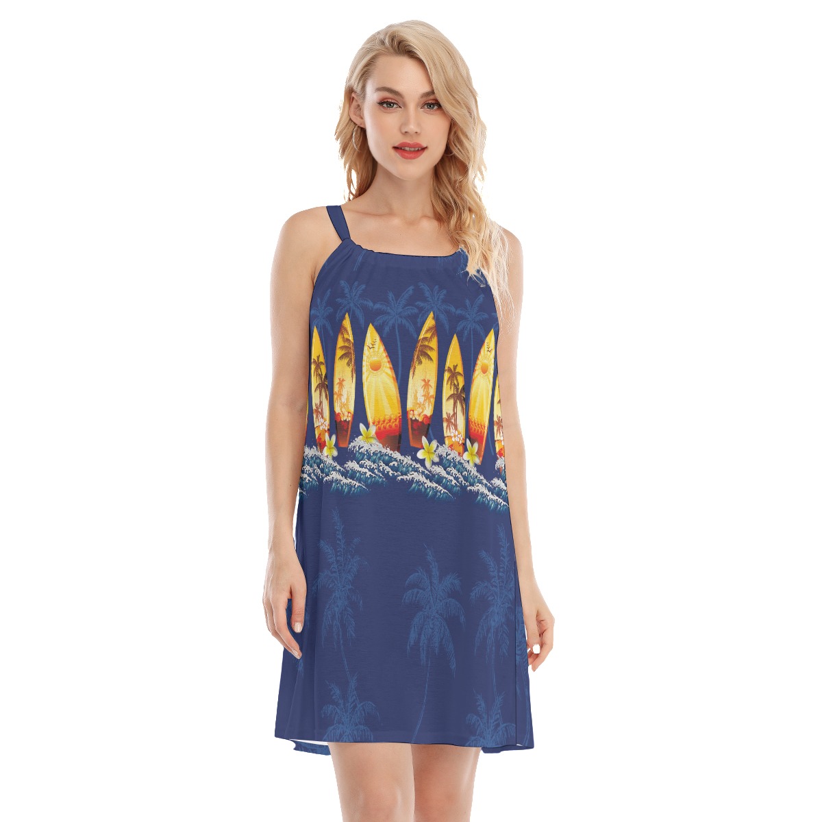 Surfboard Hawaiian Dress For Summer Party - variant image 1