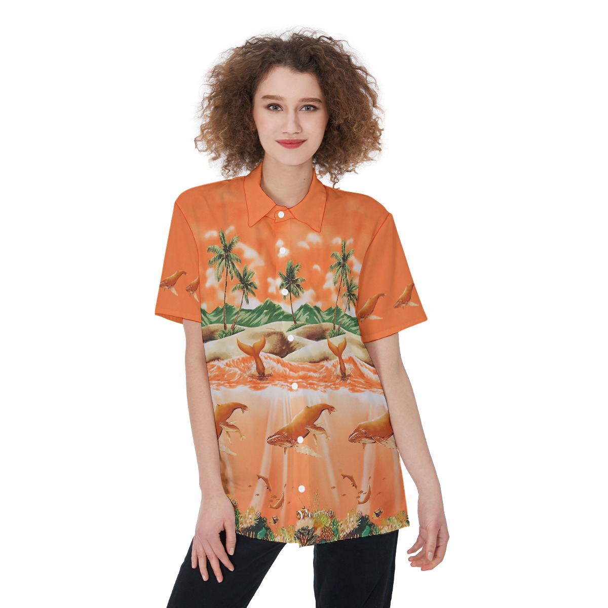 Tropical Sea Life Hawaiian Shirt - variant image 1