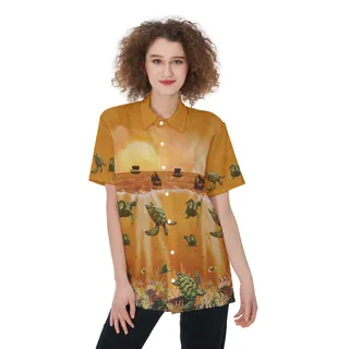 Sea life Hawaiian Shirt For Women