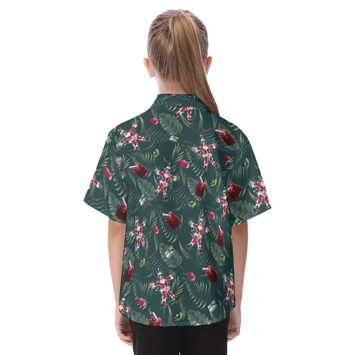National Lampoon's Christmas Vacation Tropical Button Shirt For Kids