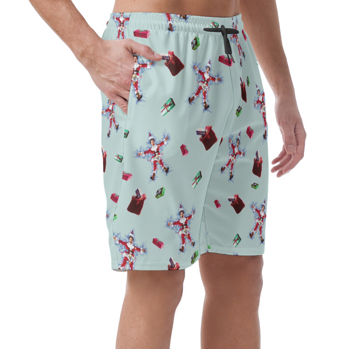 National Lampoon's Christmas Vacation Clark Hawaiian Board Shorts For Men