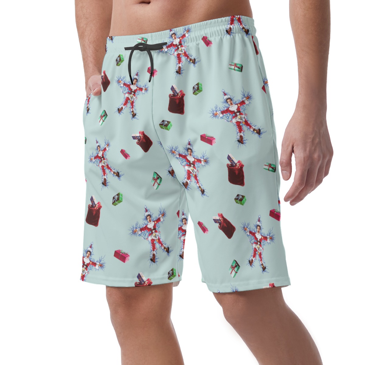 National Lampoon's Christmas Vacation Clark Hawaiian Board Shorts For Men