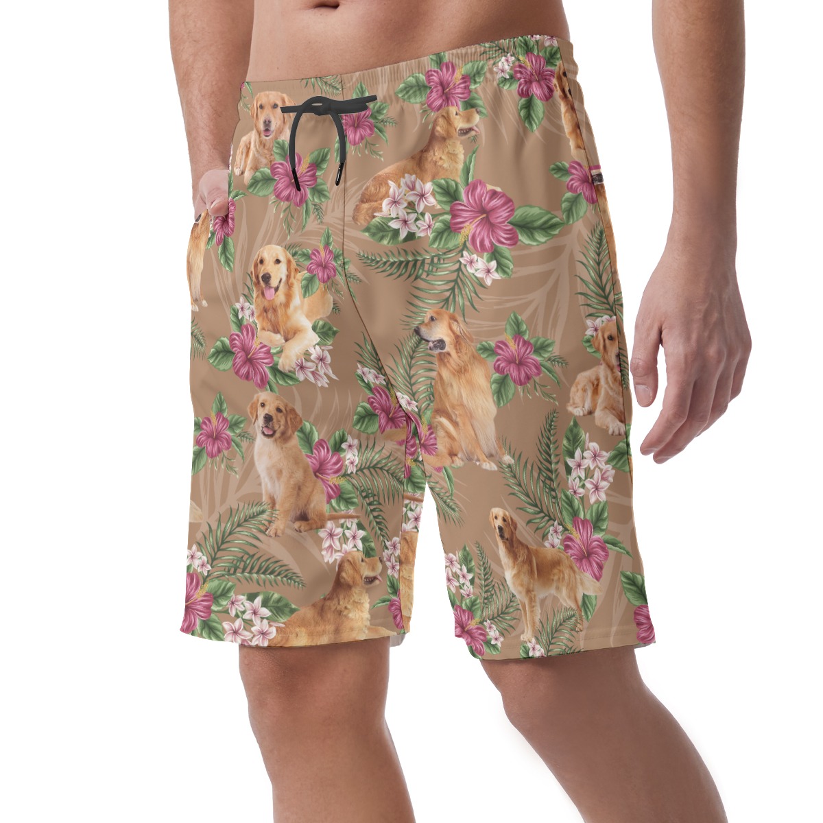 Golden Retriever Board Shorts For Men